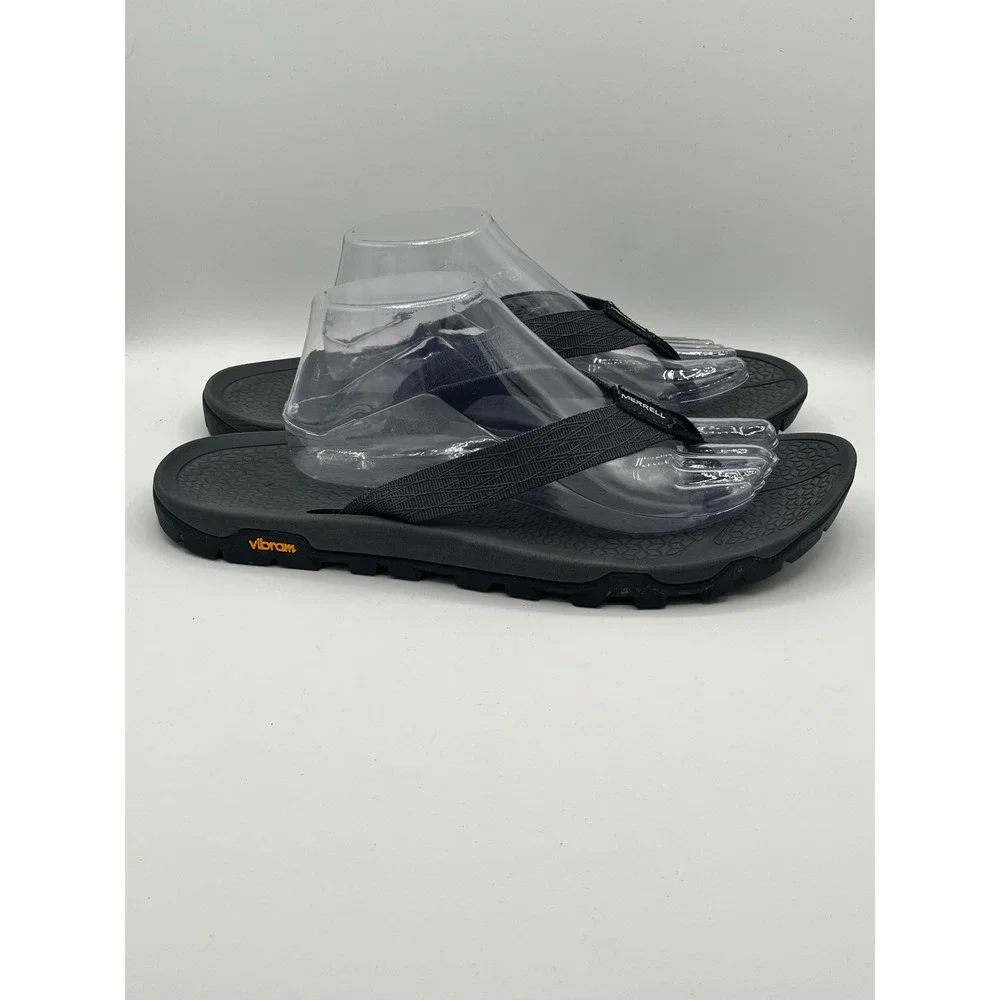 Merrell Breakwater Flip Navy Blue Men Sandals Vibram Sole J034355 Size 13